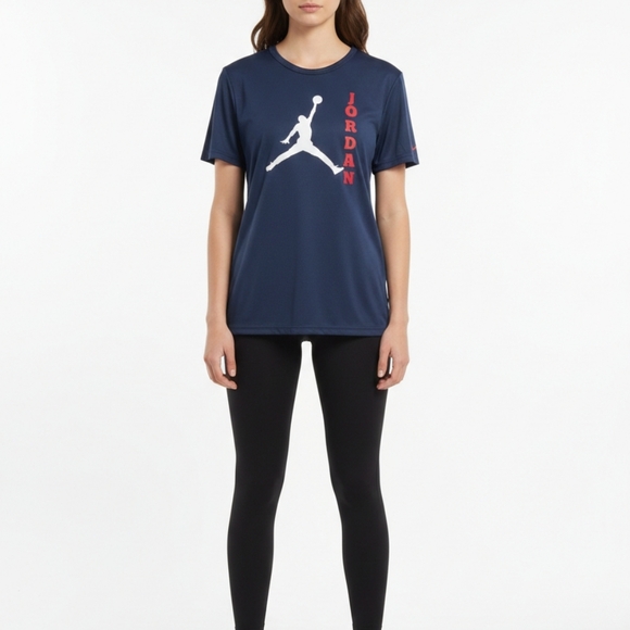 Jordan Men's Navy T-Shirt - Picture 2 of 3